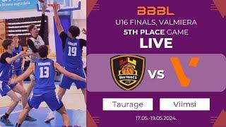 Taurage BS 2008 vs KK ViimsiKesklinna KKGAG 2008  BBBL Boys U16 Final Stage  5-6 places