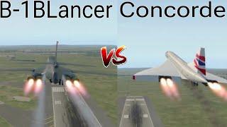 B-1B Lancer vs Concorde  Power Comparison in X-Plane 11