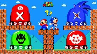 Can Mario and Sonic Press Ultimate Lord X vs MX -Eggman vs Bowser Switch in New Super Mario Bros.Wii