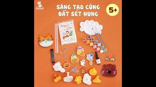 Hướng dẫn bộ kit đất sét nung halloween