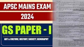 APSC 2024 GS PAPER - 1