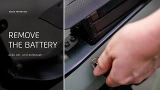 Bosch PowerTube How to remove and install the battery