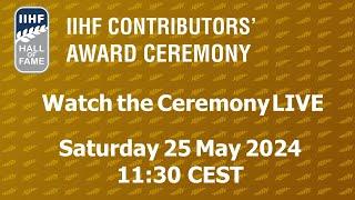 2024 IIHF Contributors Award Ceremony