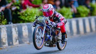 Bikin Tegang Drag Bike Polman Kelas Bebek 4Tak 130cc Sulsel