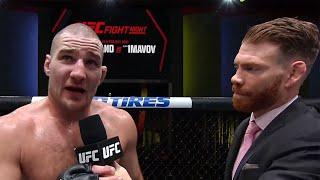 Sean Strickland Octagon Interview  UFC Vegas 67