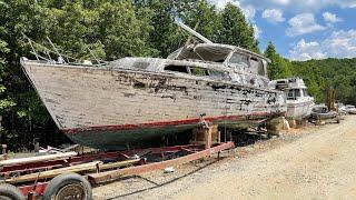 Exploring a Boat & Marine Salvage Yard  Abandoned Boat Graveyard