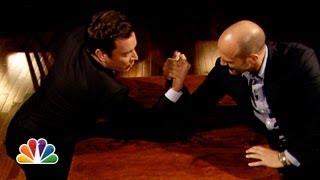 Jimmy Fallon and Jason Statham Arm Wrestle Late Night with Jimmy Fallon