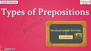 Types of Prepositions  Class 6 English Grammar  iKen