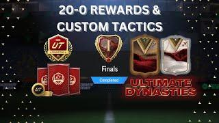 20-0 Rank 1 FUT Champs Rewards & Custom Tactics *POST PATCH*