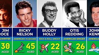 ️ Famous People Who Died In Plane Crash  Buddy Holly Jim Croce Patsy Cline