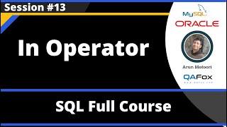 SQL - Part 13 - In Operator