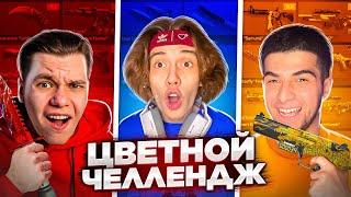 У КОГО ЛУЧШЕ ИНВЕНТАРЬ ПО ЦВЕТУ В STANDOFF 2? ЦВЕТНОЙ ЧЕЛЛЕНДЖ ft. GentlemaN NAVI ТРЕНЕР