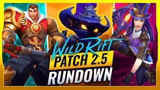 MASSIVE CHANGES - Patch 2.5 ALL BUFFS & NERFS Veigar Release - Wild Rift LoL Mobile