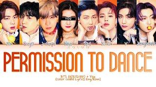 Karaoke BTS 방탄소년단 PERMISSION TO DANCE Color Coded Lyrics Eng 8 Members