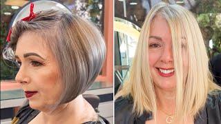 Bob Haircuts For Women Over 40  Hair Transformations By Professional Stylists