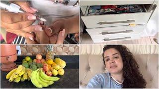 VLOG CÔMODA QUEBROUHORTIFRUTI DA SEMANADESANIMOMANUTENÇÃO DAS UNHAS 