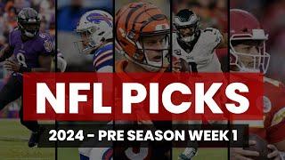 NFL Pre Season Picks Week 1 2024  - Free Football Predictions