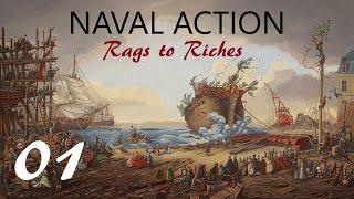 Naval Action - Rags to Riches Ep. 1 - Setting up the Cerberus