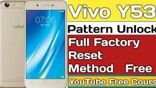 Vivo Y53 Pattern Unlock  Y53 Full Factory Reset Method  All vivo Cod Unlock  With Free Method