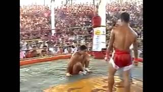 Brutal Burma vs Muay Thai fight no gloves