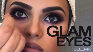 Glam eyes  makeup tutorial