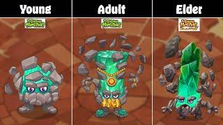 All Young Adult & Elder Celestials Comparison MSM vs DoF + Adult Syncopite  My Singing Monsters