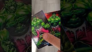 Comparing Metal vs. Original 1992 Marvel Masterpieces Hulk Card  Joe Jusko Artwork