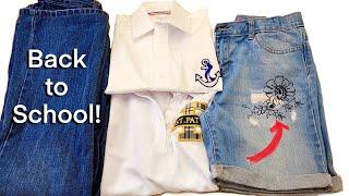 SIMPLE and QUICK Back to School Alterations for the Kiddos in your Life