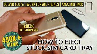 Solved  How to Remove a Stuck Sim Card Tray?  Try this Hack  All Phones  Remove Stuck Sim Tray