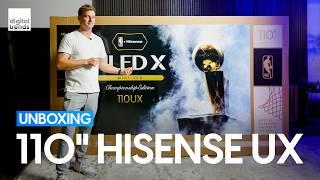 Unboxing a GIANT  The 110-Inch Hisense UX Championship Edition