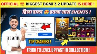 OFFICIAL  Bgmi 3.2 Update is Here  Bgmi Collection Event  Bgmi New Update  Bgmi New Event