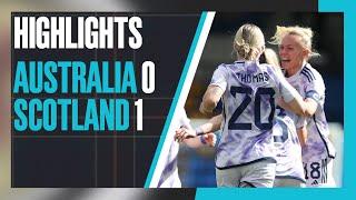 Australia 0-1 Scotland  Nicola Docherty Scores Stunning Long-Range Goal  International Friendly