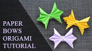 Interesting Paper BOW Origami  Tutorial DIY by ColorMania