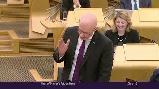 First Ministers Questions - 5 September 2024