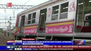 KRL Bekasi-Manggarai Anjlok Dekat Stasiun Jatinegara