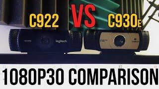 Logitech C922 vs. C930e Webcam Comparison 1080p 30FPS  Pro Stream Webcam?