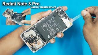 Xiaomi Redmi Note 8 Pro Battery Replacement  How to Remove Redmi Note 8 Pro  battery