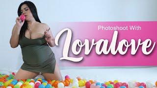 Photoshoot with LOVALOVE model cantik gemoy yang boombatic