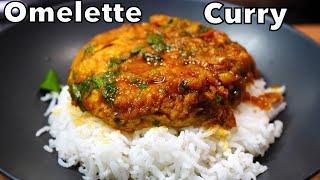 JUICY FLUFFY Masala Egg Omelette Curry EASY QUICK & DELICIOUS