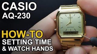 Casio AQ-230 - Watch setting tutorial - Module 5154