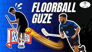 Floorball guze z @SHOWMENLIVE Komponentko dobiva žogice v rit