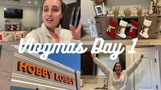 Hobby Lobby Haul & Christmas Fun Vlogmas Day 1