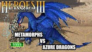 Metamorphs VS Azure Dragons in HoMM3 WoG