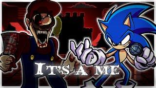 FNF  Mario.Exe Vs Sonic  Its a me - Mario Madnes V2