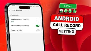 New Android Mobile Auto Call Recorder  Auto Call Recording Settings