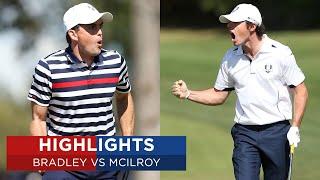 Rory McIlroy vs Keegan Bradley  Extended Highlights  2012 Ryder Cup