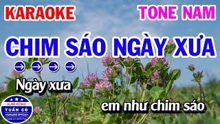 Karaoke Chim Sáo Ngày Xưa Tone Nam D  Nhạc Sống Cha Cha Cha