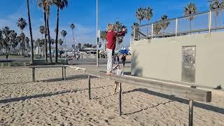 11yo Sammy at Venice beach doing flips1