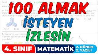 4. Sınıf Matematik 2. Dönem 2. Yazılı  2022-2023 3. Örnek