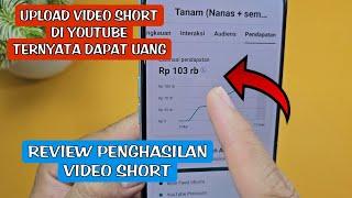 Review Penghasilan Youtube Short  Ternyata video yang ini penghasilannya lumayan